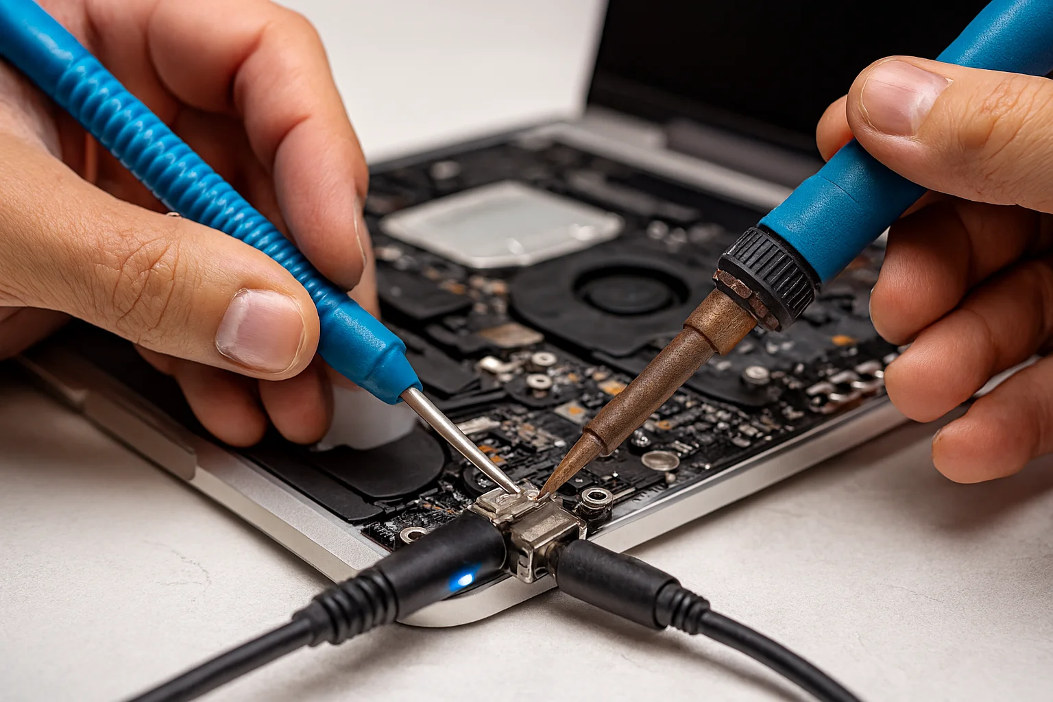 Certified technician repairing Charging Port Repair nationwide