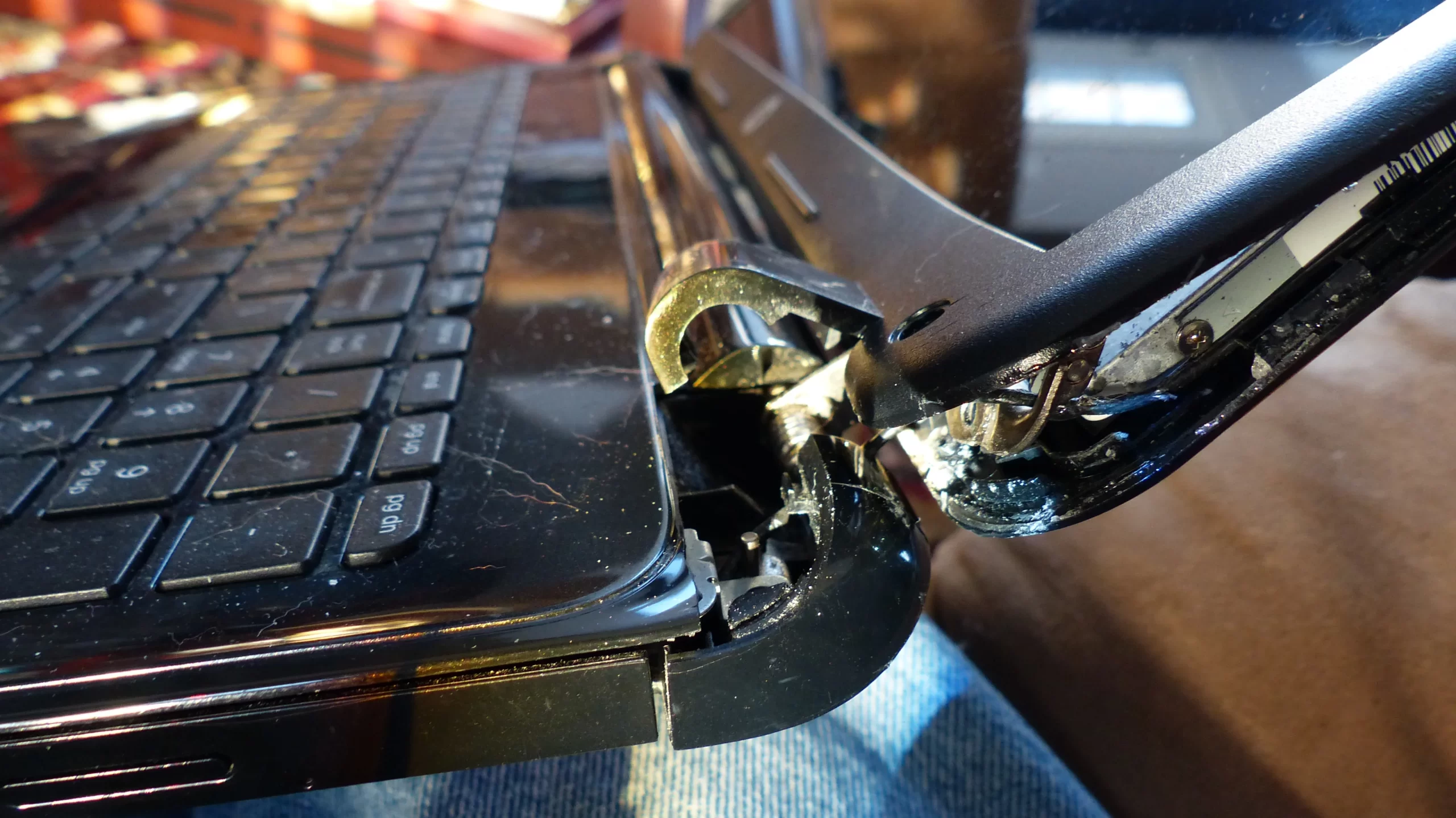 Certified technician repairing laptop Hinge Repair nationwide
