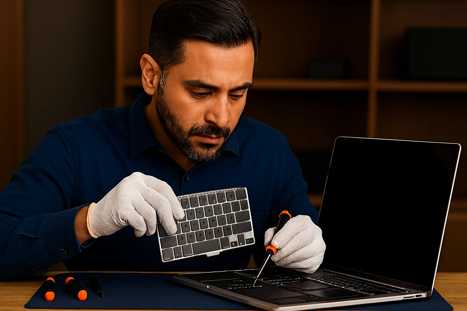 Certified technicians providing laptop keyboard repair service nationwide