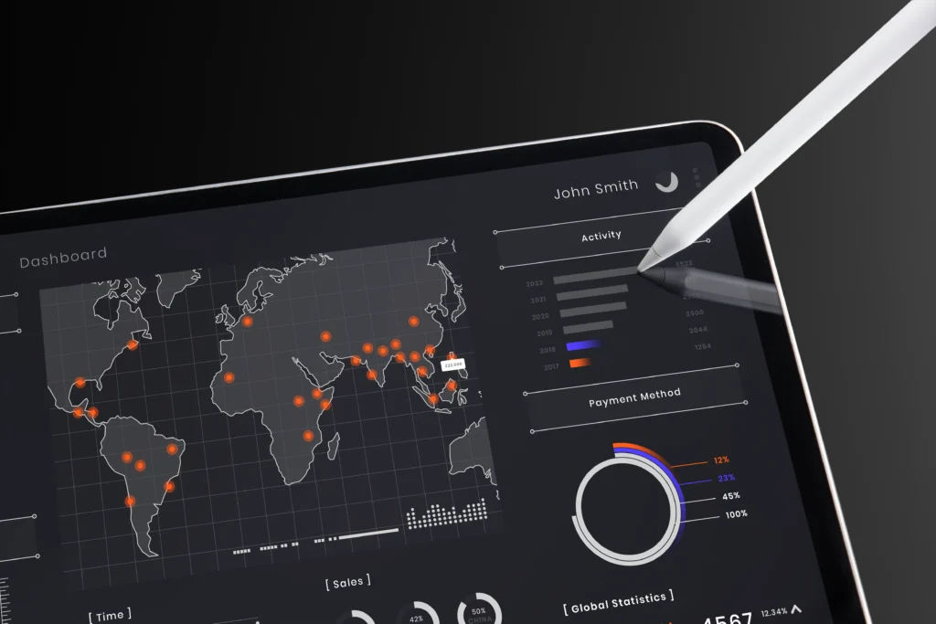 laptop repair status tracking dashboard