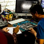 Laptop repair service performed by a certified technician diagnosing hardware issues