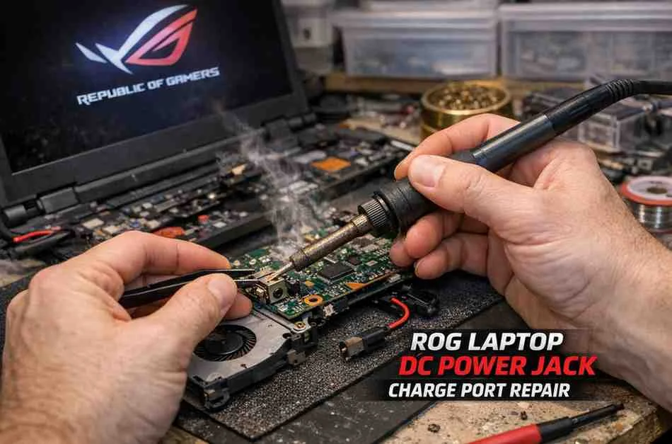 ROG Laptop DC Power Jack Charge Port Repair