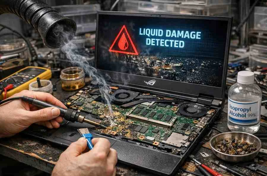 ROG Laptop Liquid Damage Repair
