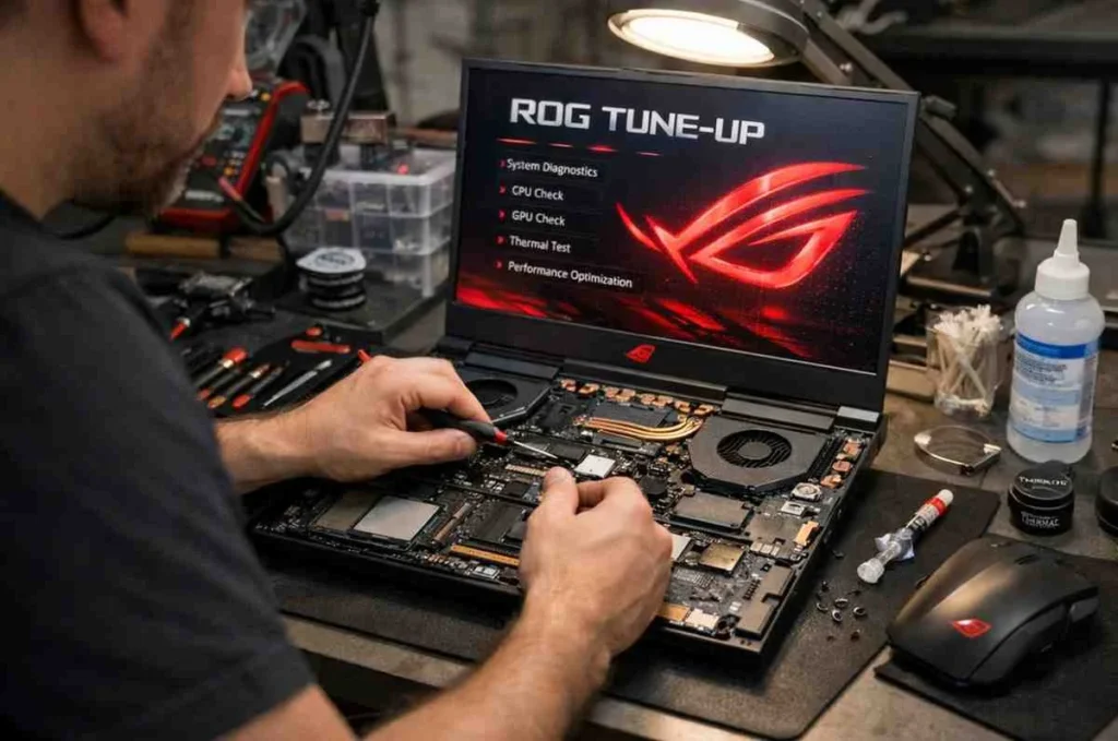 ROG Laptop Tune-Up internal cleaning and dust removal