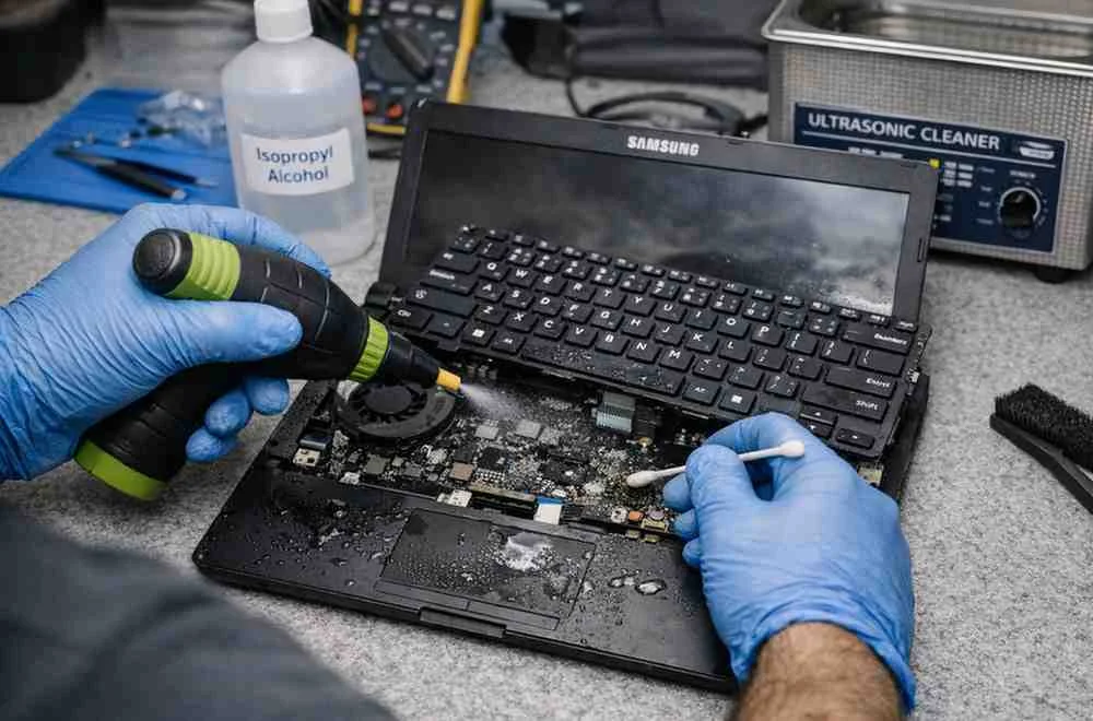 Samsung Laptop Liquid Damage Repair | samsung laptop Mail in