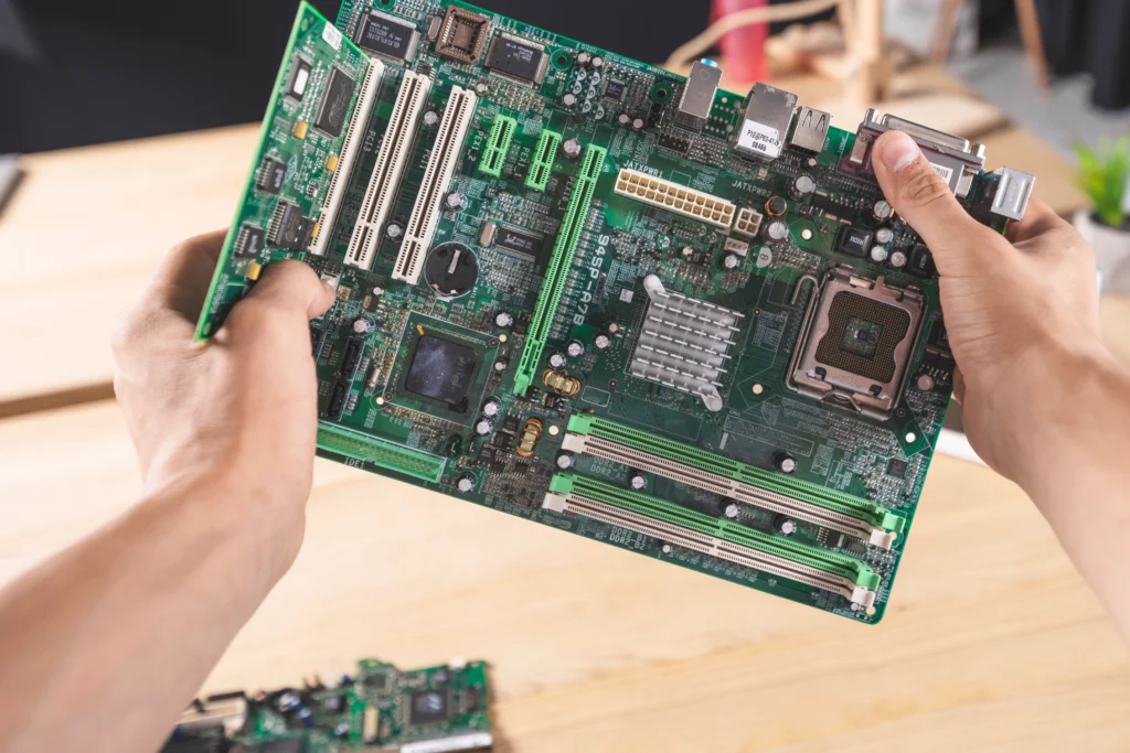 Laptop motherboard mail-in for repair and diagnostics