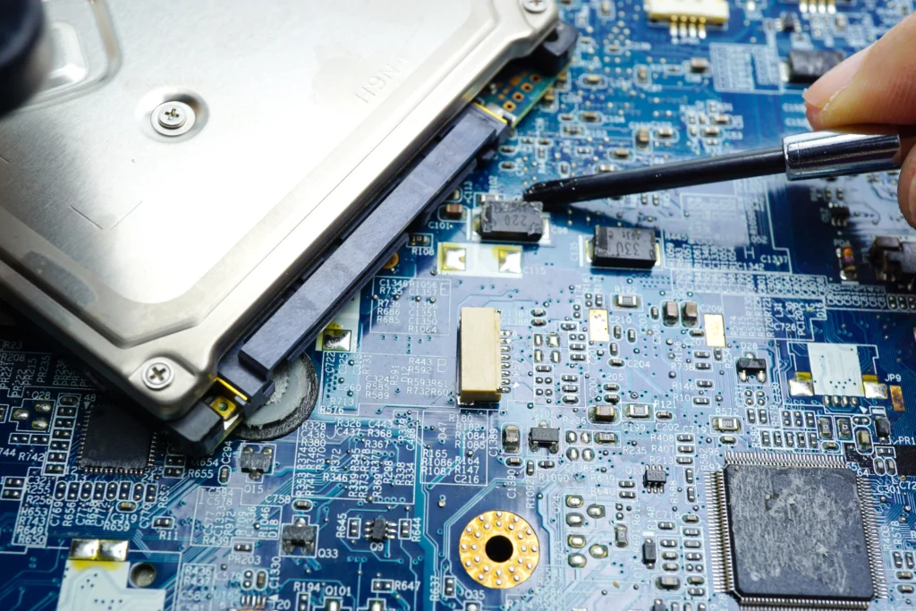 Laptop motherboard repair service by certified technicians