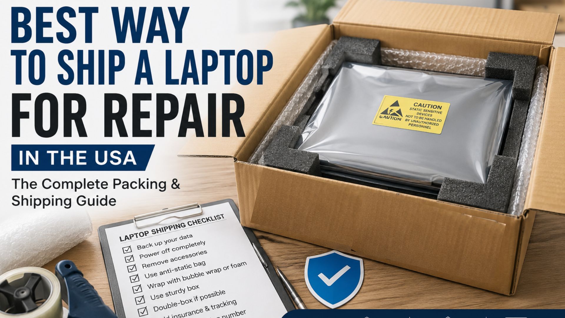 Best Way to Ship a Laptop for Repair in the USA
